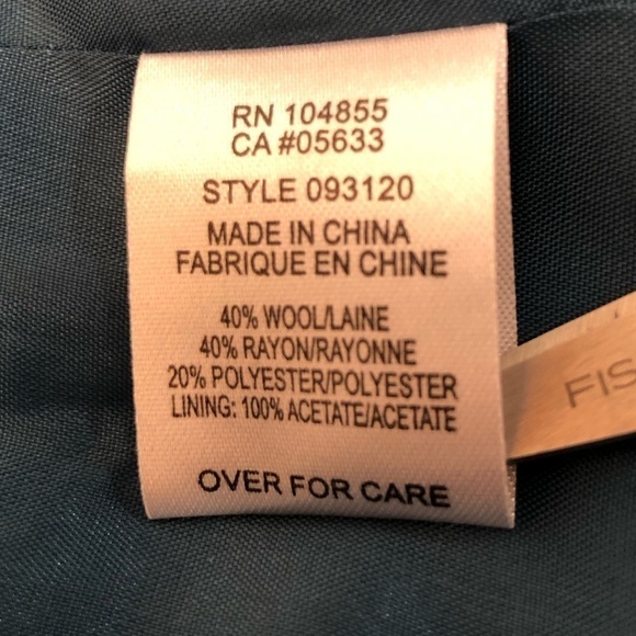 600 West Blue Black Pink Plaid Peacoat Coat Jacket Y2K 90s Size Medium - Picture 7 of 16